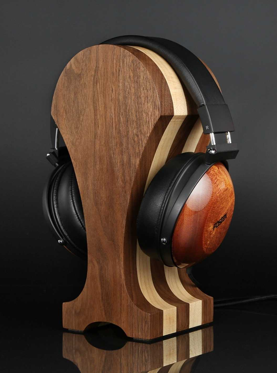 подарки и аксессуары настольная подставка для наушников из дерева